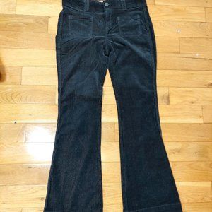 G.H. Bass & Co. Women's Corduroy Pants Blue 4 Short New Flare Leg